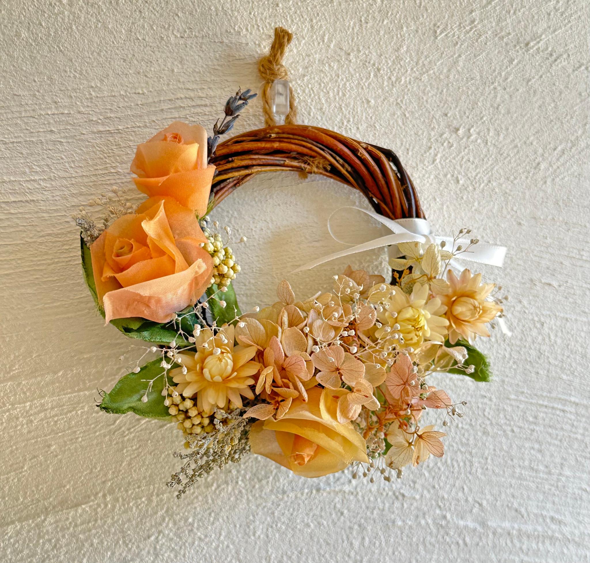 布花♡薔薇のリース | 5枚目